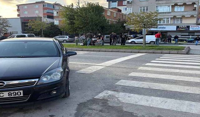Otomobilin çarptığı yaya yaralandı