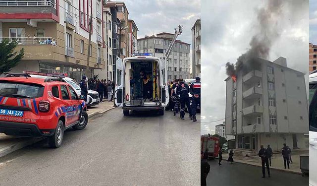 Yangında korku dolu anlar