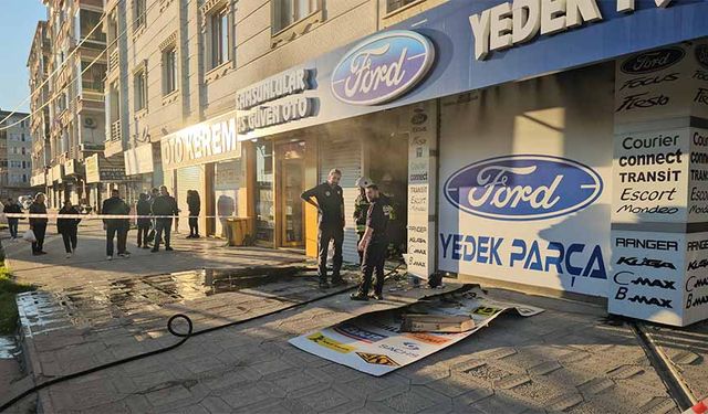 İşyerinde yangın çıktı