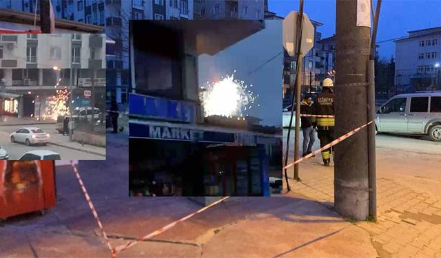 Elektrik tellerinden çıkan kıvılcımlar paniğe neden oldu