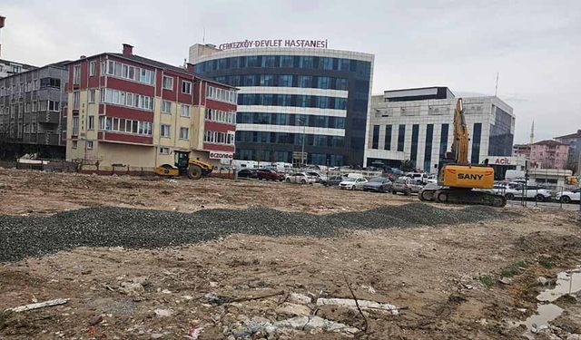Hastane çevresine yeni otopark alanı