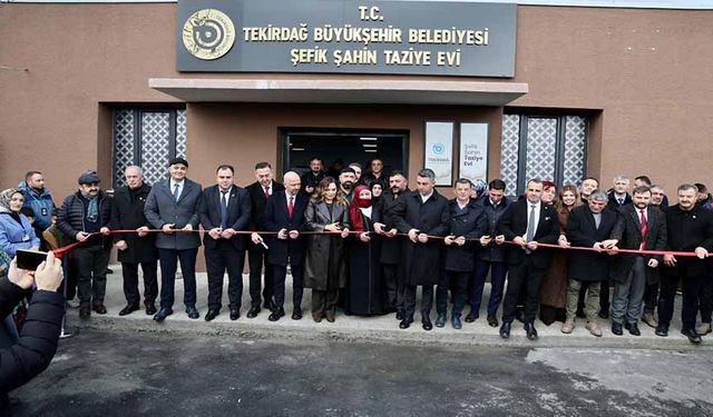 Kapaklı’da dayanışmanın adresi Şefik Şahin Taziye Evi açıldı