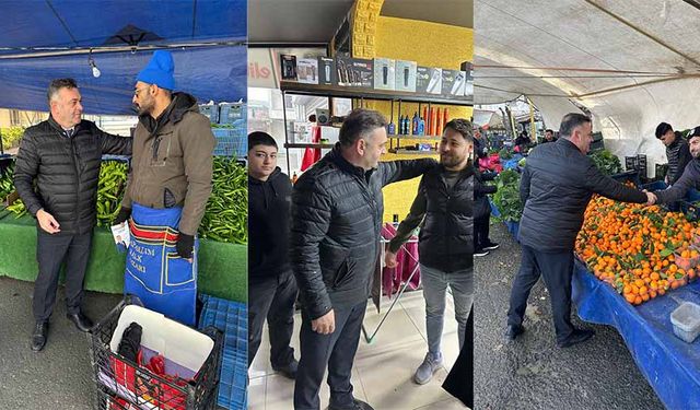 Zümbül’den Kapaklı’da esnaf ziyareti