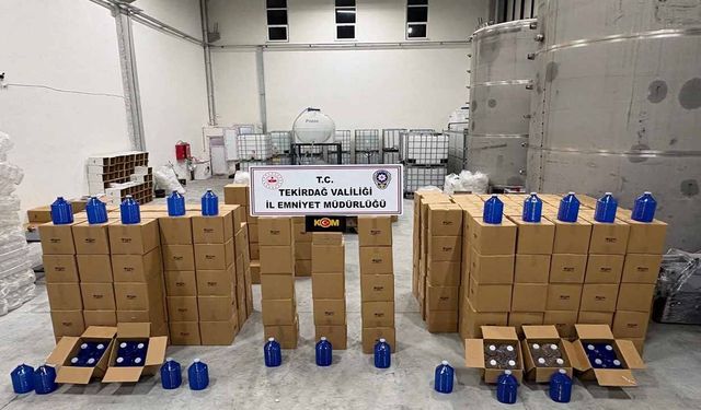 17 bin 815 ton etil alkol ele geçti