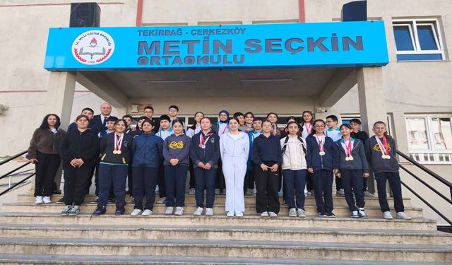 Çerkezköy’ün güçlü bilekleri: Öğrencilerden 55 madalya