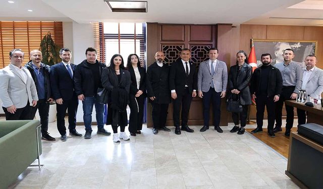 Kent Konseyi’nden Başkan Akay’a ziyaret