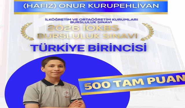 500 tam puanla Türkiye birincisi oldu