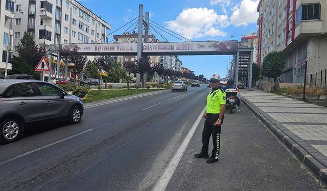 Yayalara üstgeçit uyarısı