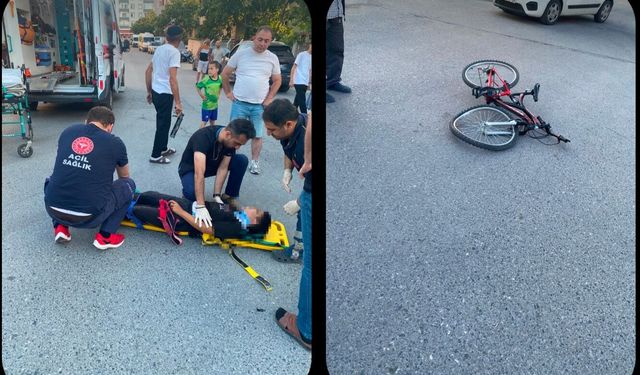 Aynı yerde yine kaza: Bisikletli Çocuk Yaralandı