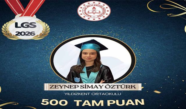 Zeynep Simay LGS Şampiyonu