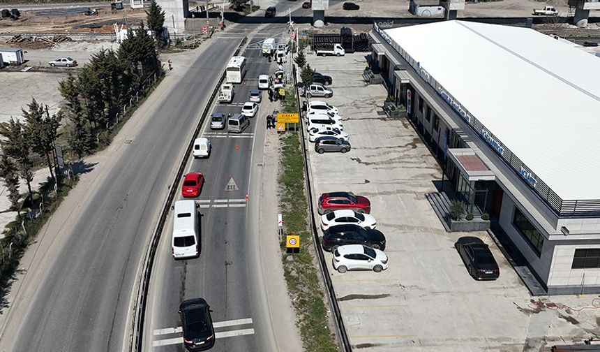 İkinci sıradan dönenler polise takıldı