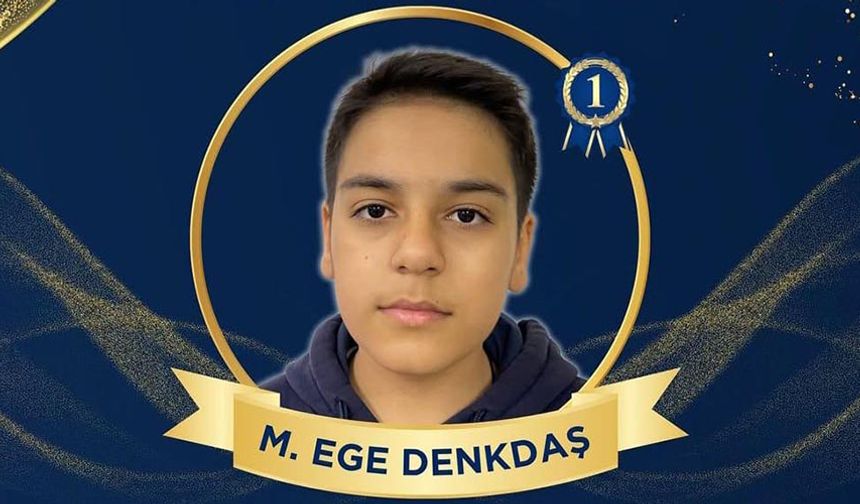 Muhammet Ege Türkiye 1.’si oldu