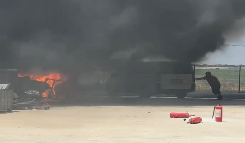 Yangında büyük panik yaşandı