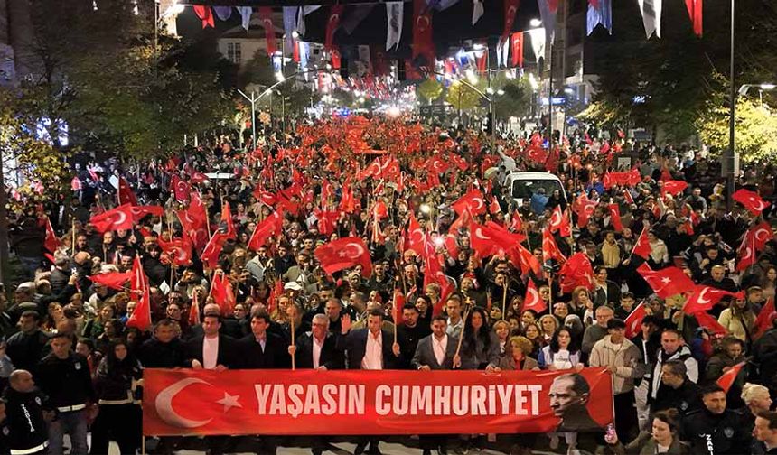 Çerkezköy’de muhteşem Cumhuriyet coşkusu