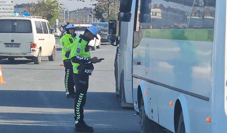 Minibüslere fazla yolcu denetimi