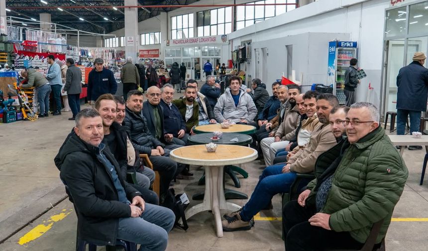 Hüseyin Bahar’dan Kapalı Pazar Yeri esnafına ziyaret