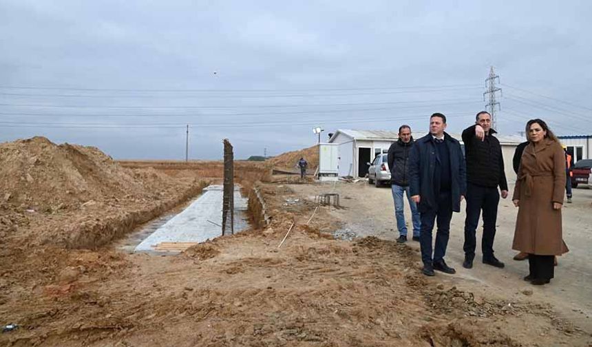 Başkan Yüceer, devam eden yatırımları inceledi