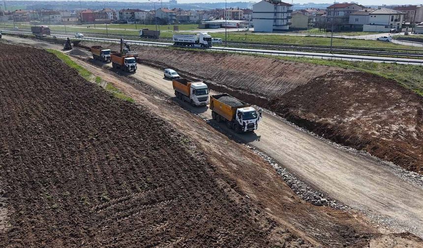 Devlet Hastanesi bağlantı yolu çalışmaları sürüyor