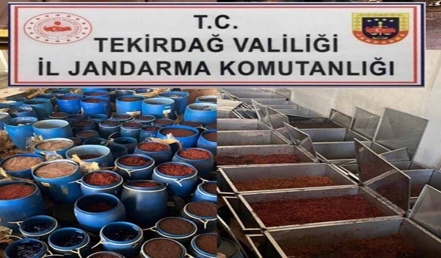 Çerkezköy’de 84 Milyon TL değerinde kaçak tütün ele geçirildi