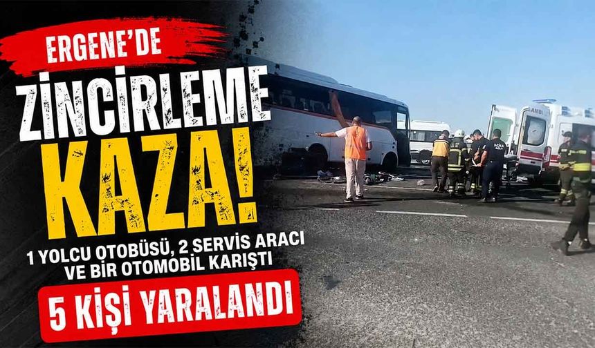Kazada 5 kişi yaralandı