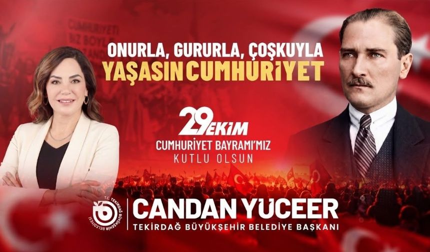 Candan Başkan'dan Cumhuriyet Bayramı mesaji