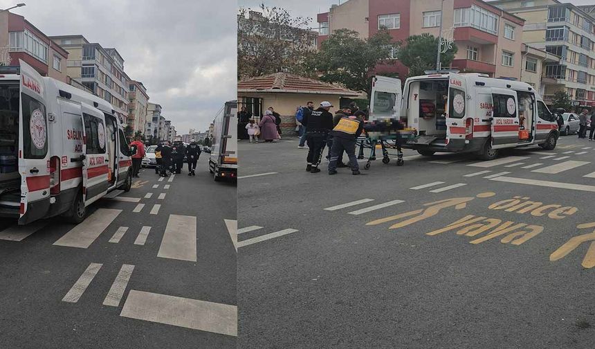 Yaya geçidinin hemen önünde kaza