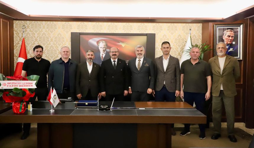 MHP'den Çetin'e "Hayırlı olsun" ziyareti